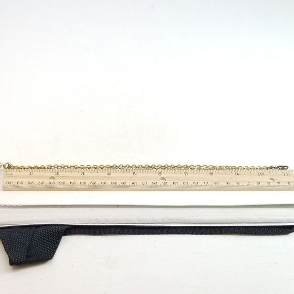 Vintage Gold Tone Necklace with Chain Tassel Pendant, Retro 70s Style Design - Picture 5 of 6